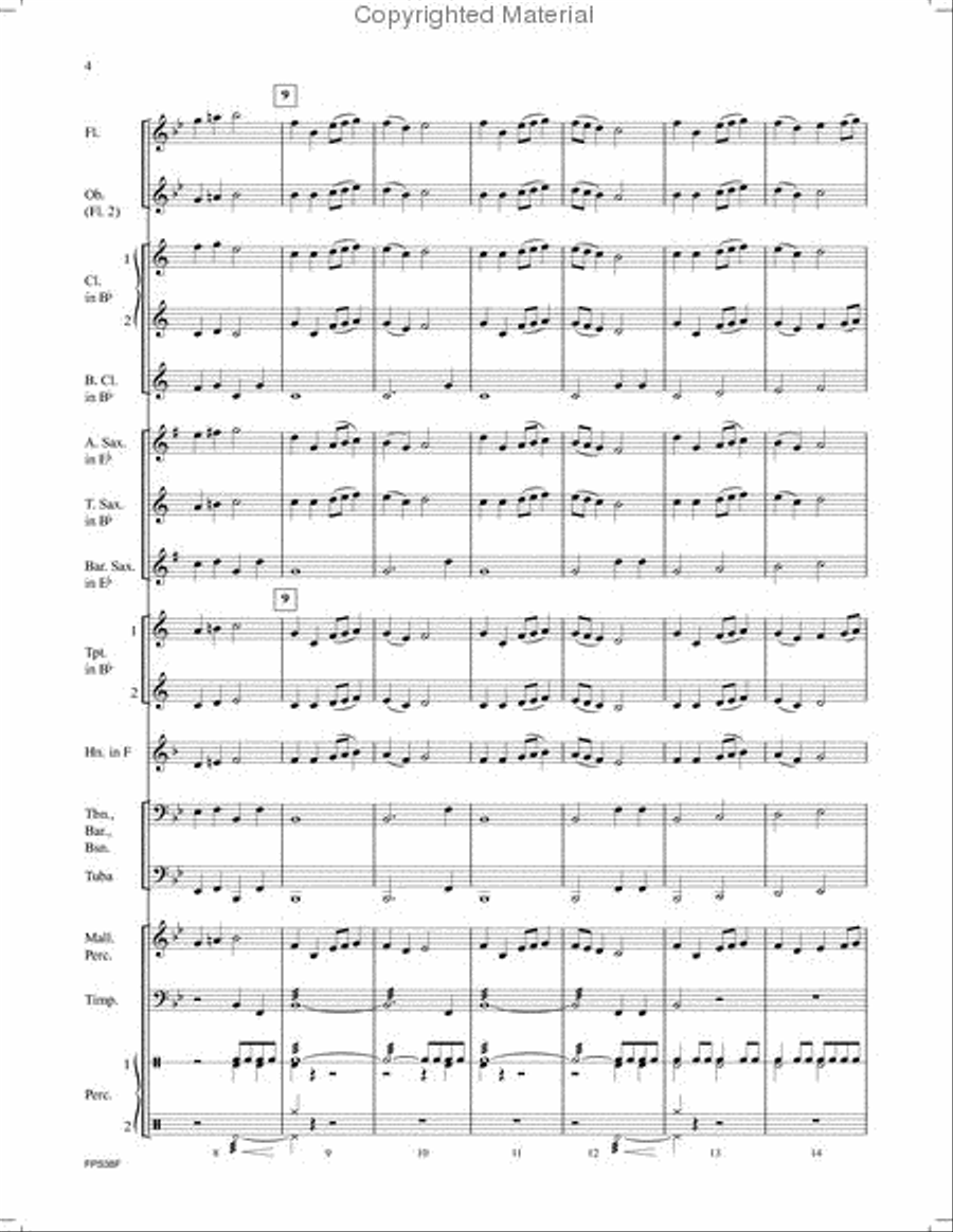 Spirit of the Sea Concert Band scores gallery preview page 3