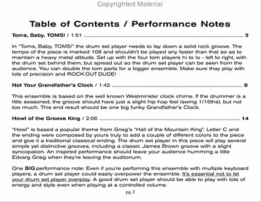 Give The Drummer Some (Blast Off Series) Percussion Ensemble scores gallery preview page 2