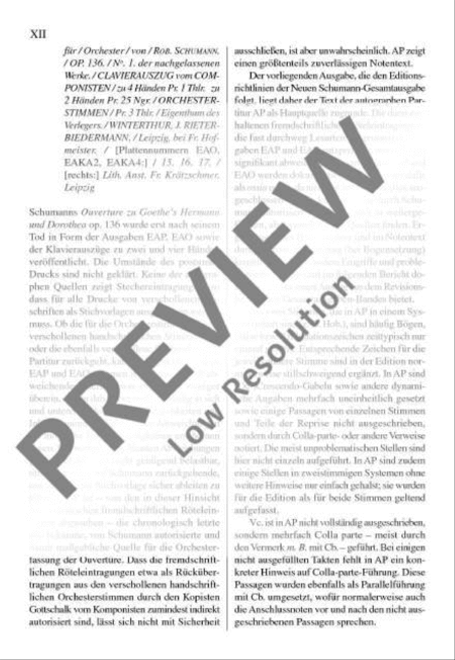 Overture zu Goethes Hermann und Dorothea Orchestra scores gallery preview page 13