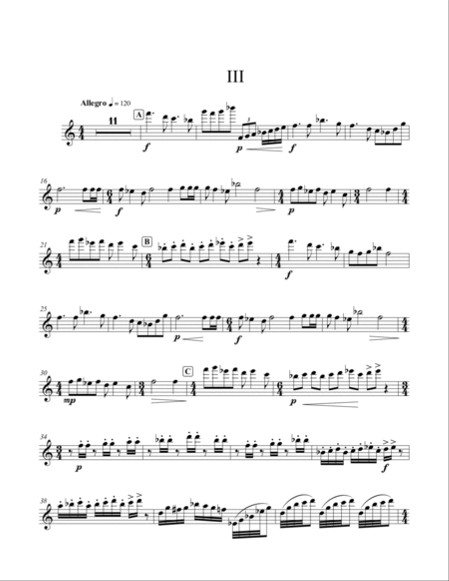 Concierto para flauta y cuerdas (Piano reduction) Flute Solo scores gallery preview page 5