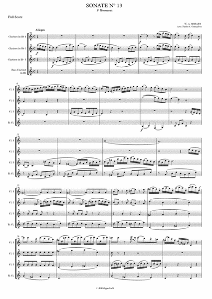 SONATE Nº 13 - 1st Movement - W. A. MOZART image number null