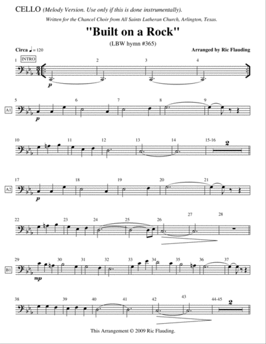 Built on a Rock (Guitar & Cello) String Duet scores gallery preview page 5