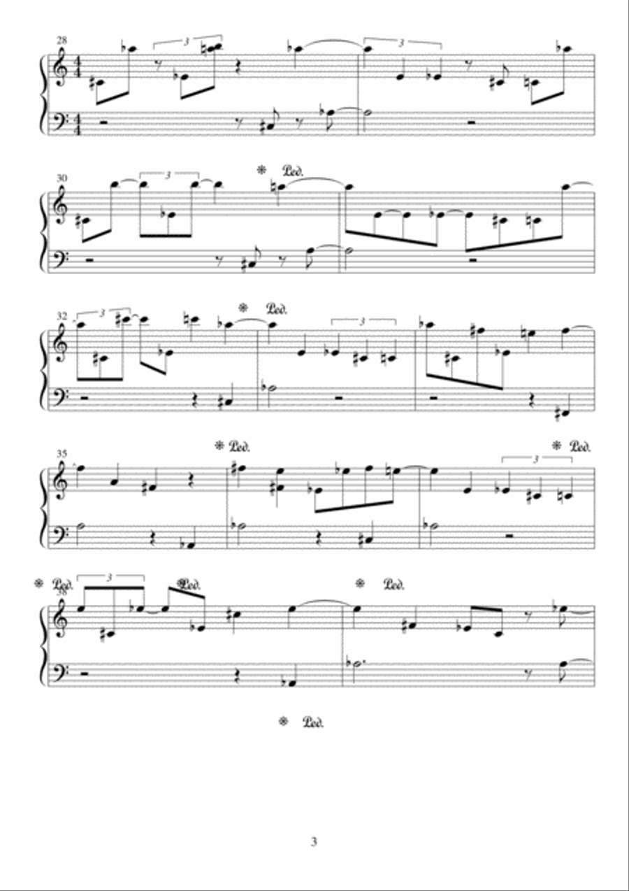Atardecer en Deià (Sunset in Deià) Piano Solo scores gallery preview page 3