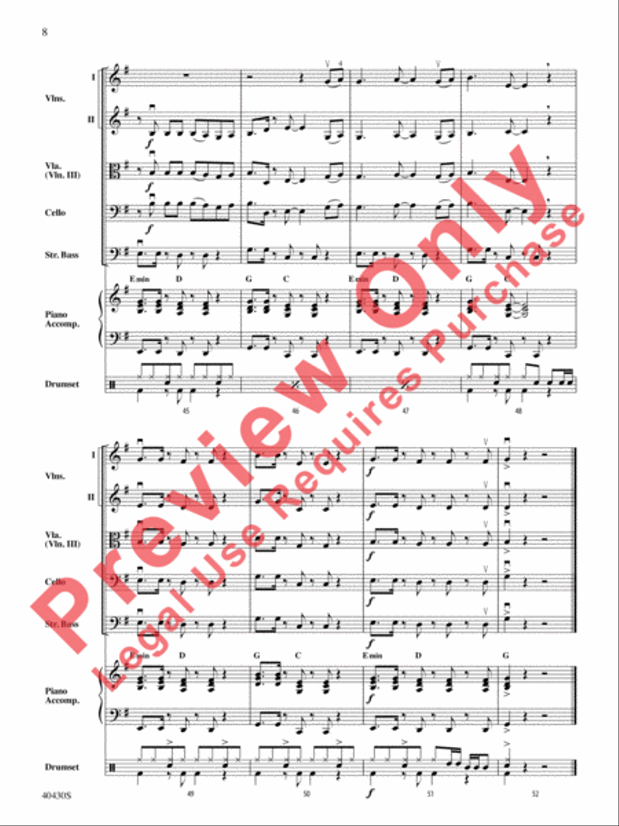 Dynamite String Orchestra scores gallery preview page 9