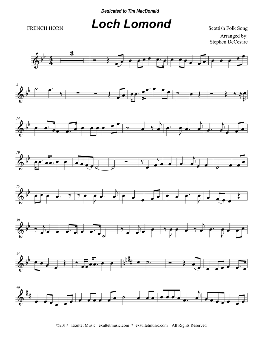 Loch Lomond (Duet for Flexible Instrumentation and Piano) Piano Accompaniment scores gallery preview page 6