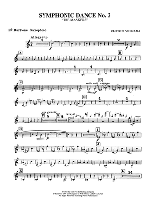 Symphonic Dance No. 2: E-flat Baritone Saxophone