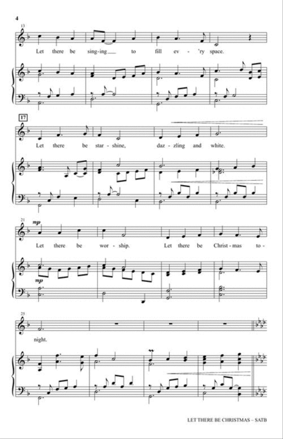 Let There Be Christmas 4-Part scores gallery preview page 4