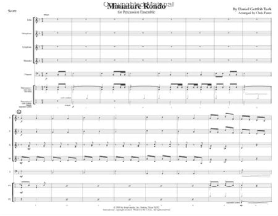 Miniature Rondo Miniature Rondo Percussion Ensemble scores gallery preview page 4