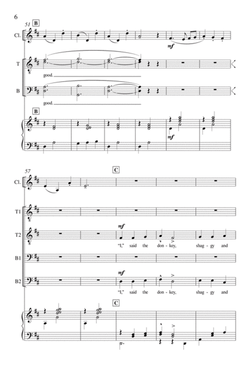 The Friendly Beasts (Downloadable Choral Score)