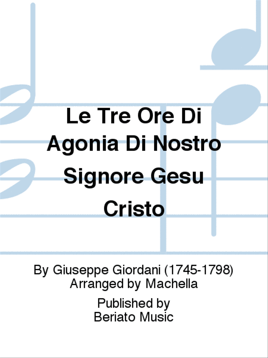 Le Tre Ore Di Agonia Di Nostro Signore Gesù Cristo Horn scores gallery preview page 1