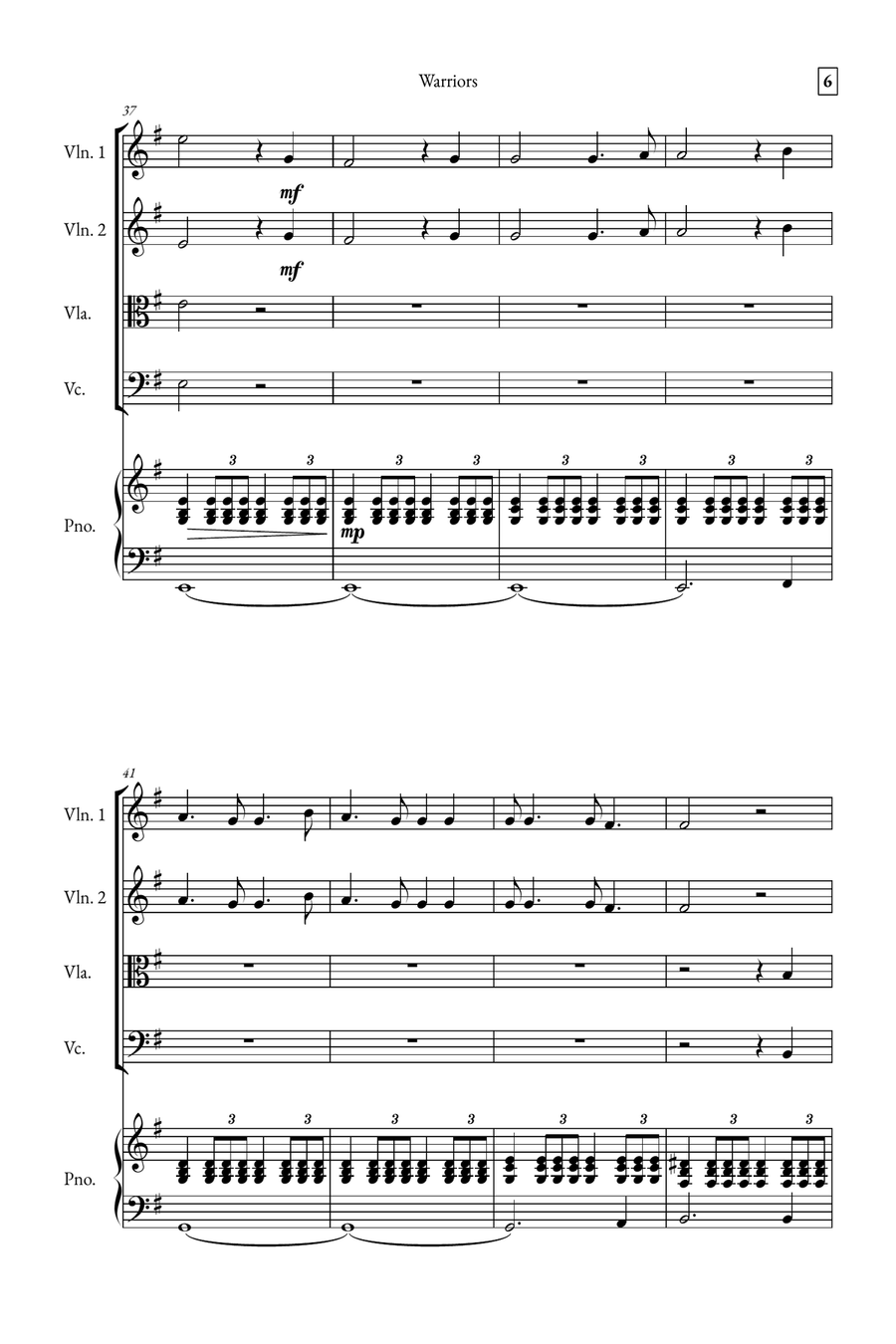 Warriors Small Ensemble scores gallery preview page 6