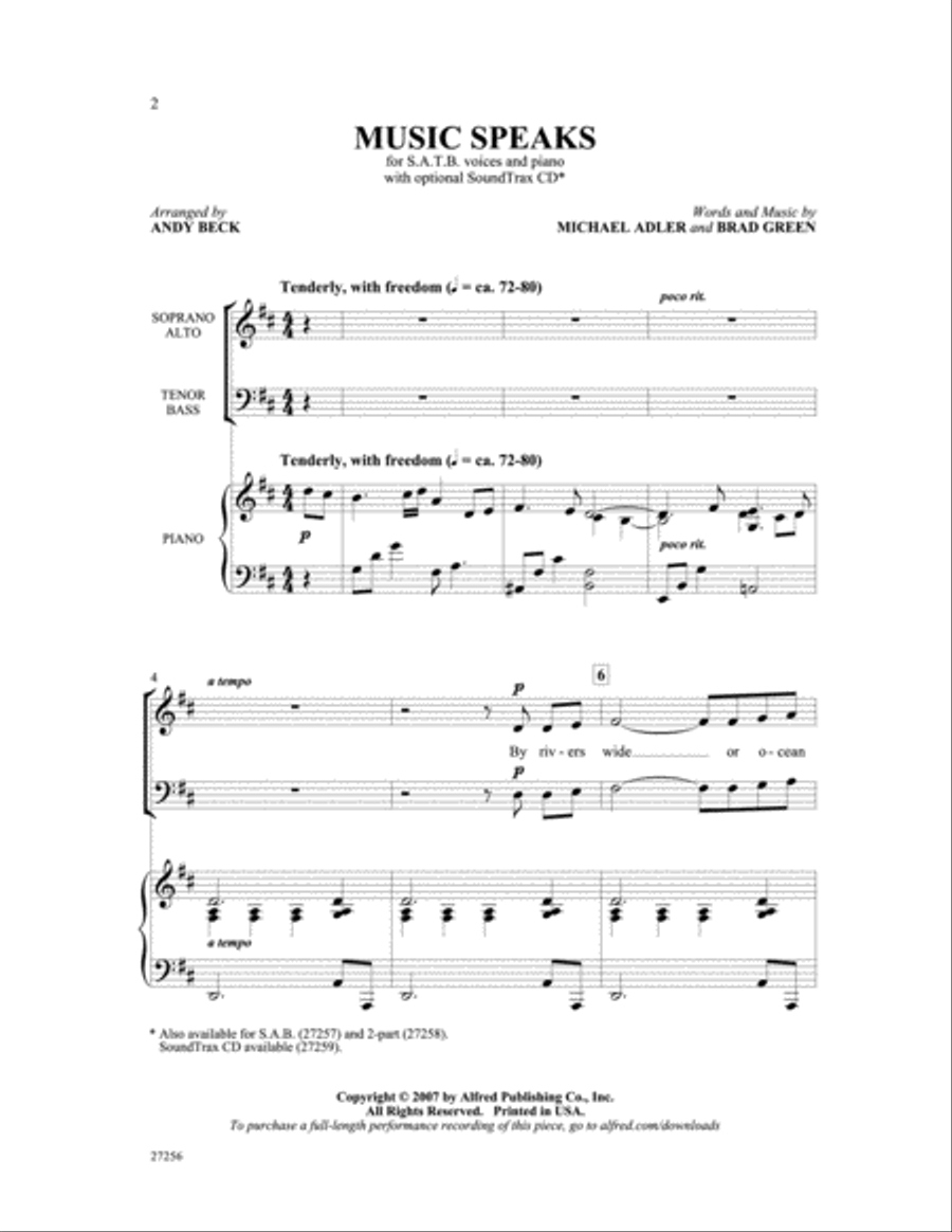 Music Speaks Music Speaks 4-Part scores gallery preview page 8