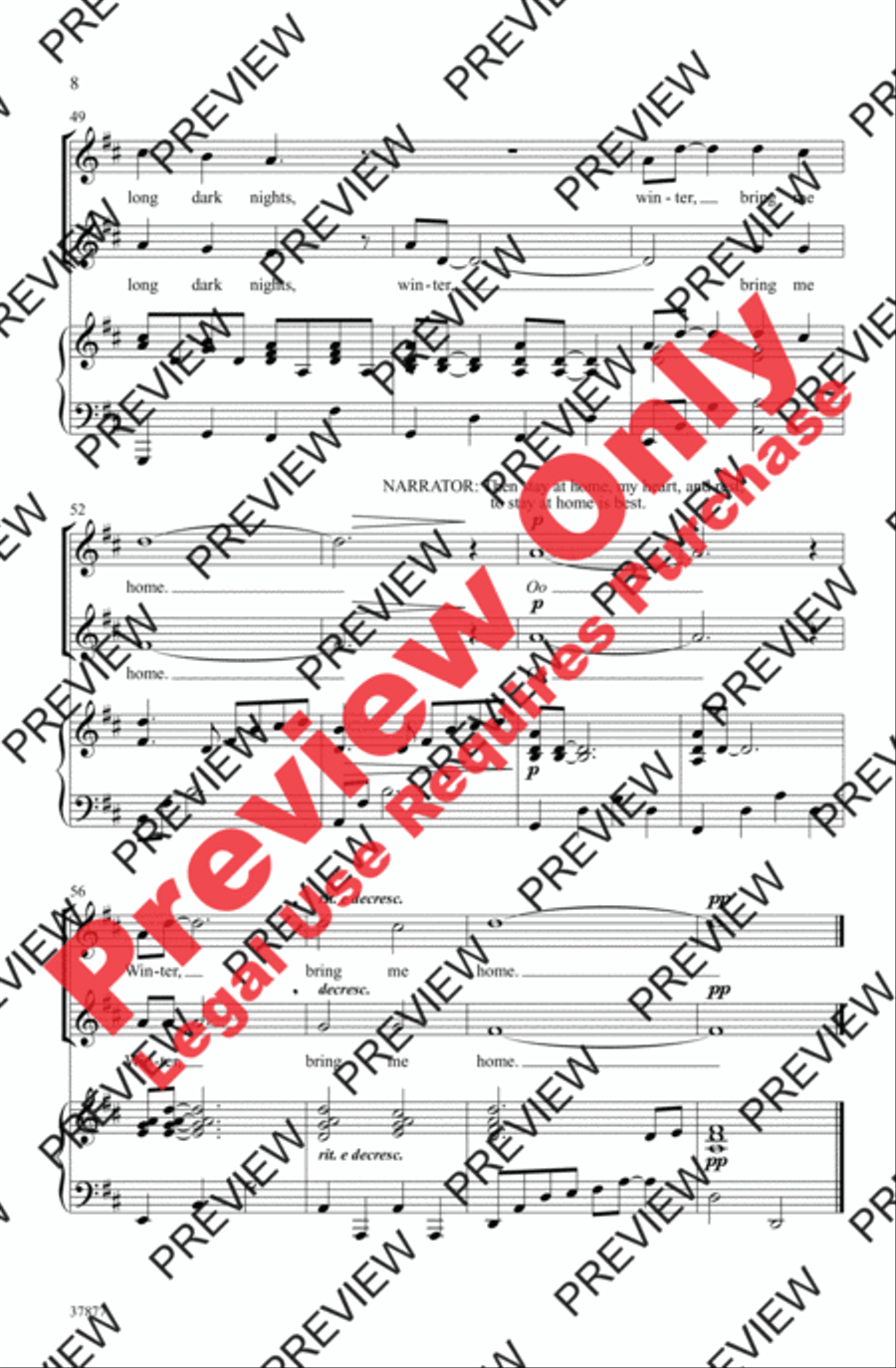 Winter, Bring Me Home Winter, Bring Me Home 2-Part scores gallery preview page 8