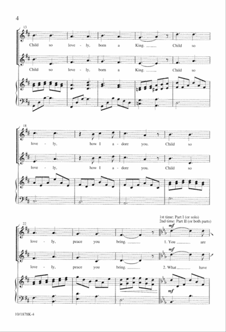 Child So Lovely 2-Part scores gallery preview page 4