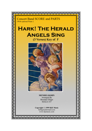 Book cover for Hark The Herald Angels Sing - Concert Band Score and Parts