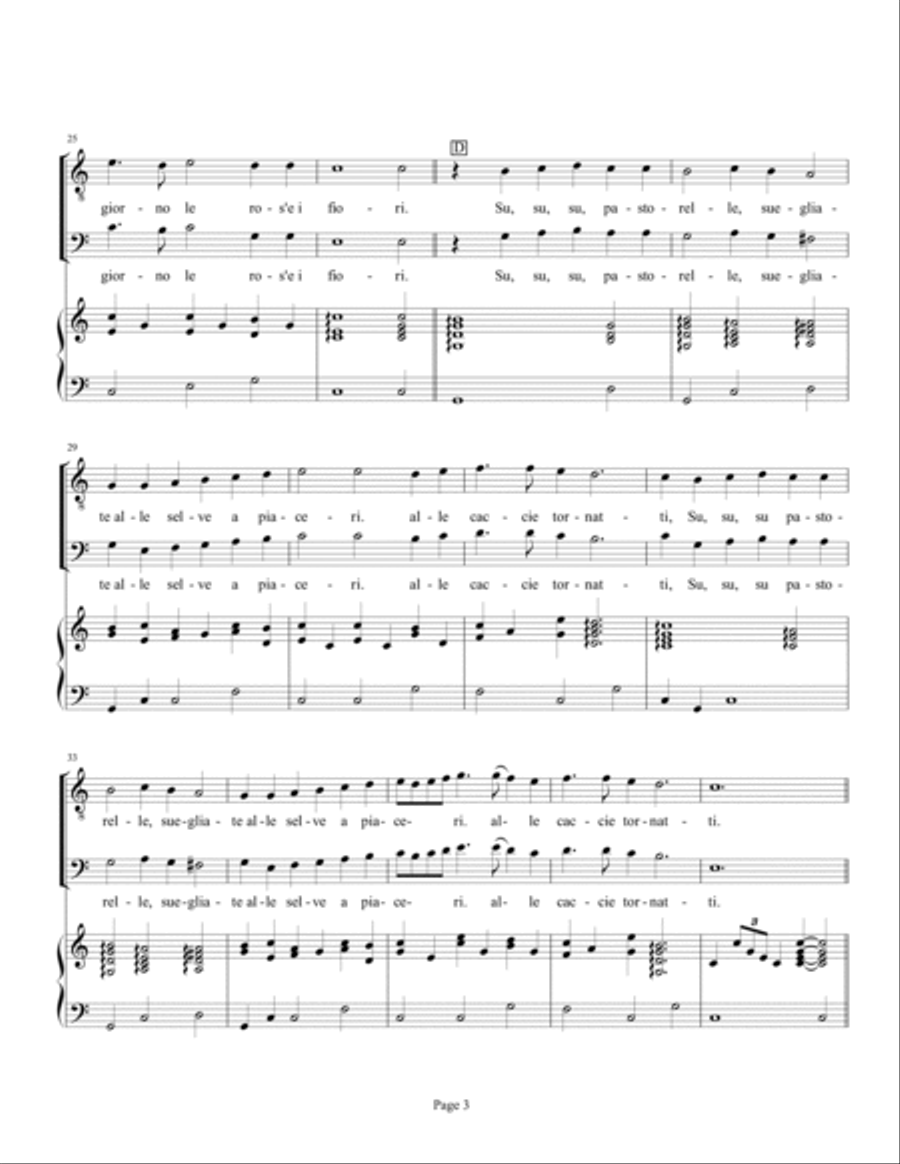 Alla luce - tenor & baritone duet (Kapsperger, 1610) Tenor Voice scores gallery preview page 3