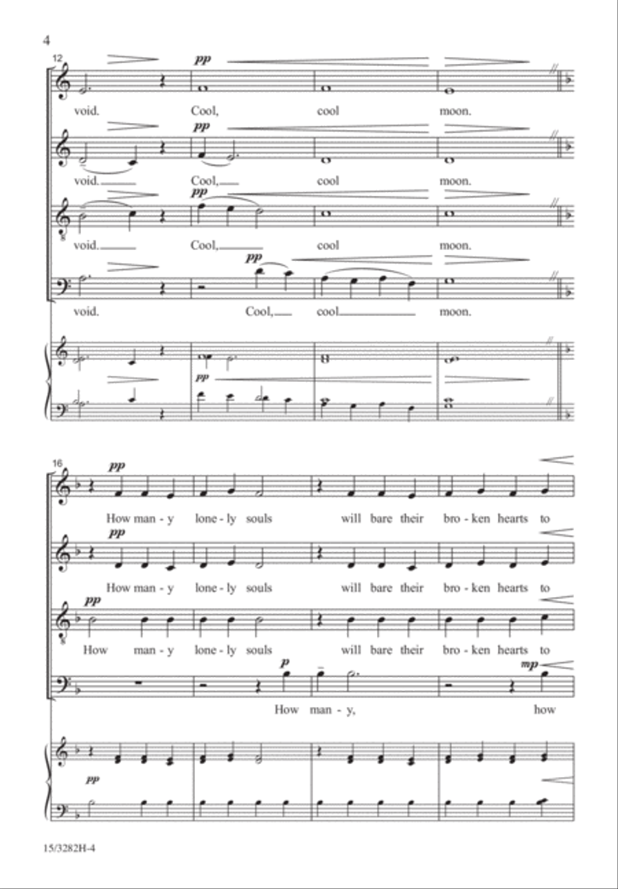 Cool Moon 4-Part scores gallery preview page 4