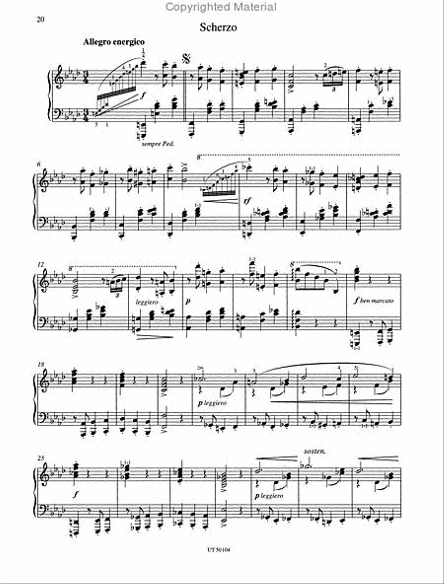 Piano Sonata F minor Op. 5 Chamber Music scores gallery preview page 4
