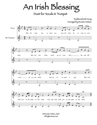 Book cover for An Irish Blessing (Duet for Voice & Trumpet)