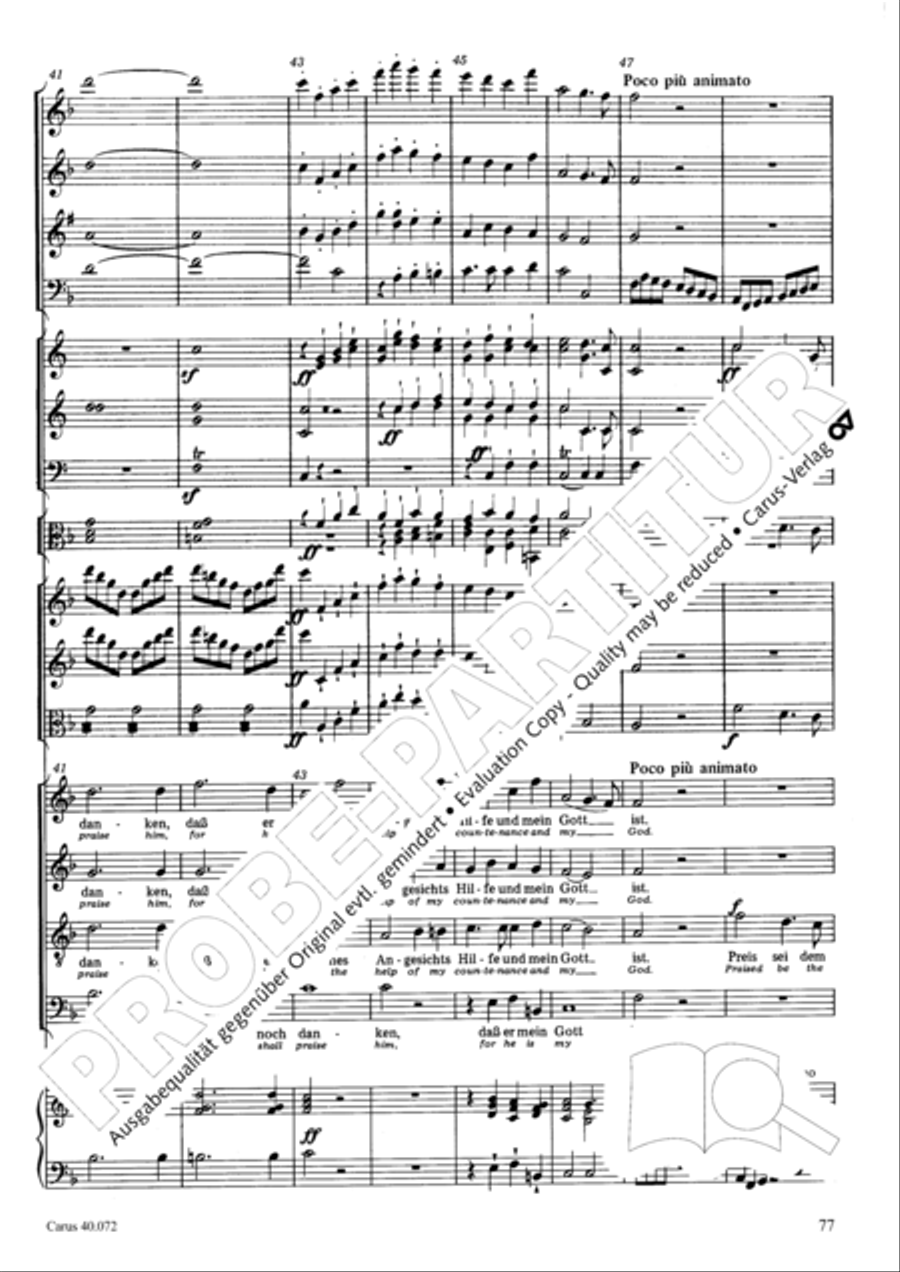 Psalm 42 Psalm 42 4-Part scores gallery preview page 77