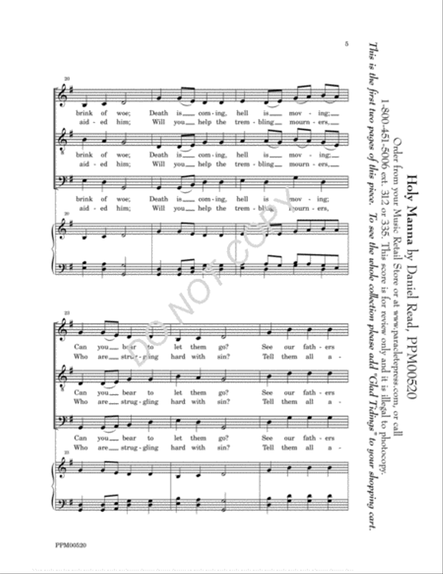 Glad Tidings Glad Tidings 4-Part scores gallery preview page 5