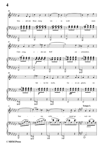 Schubert-Die Schatten,in G flat Major,for Voice&Piano image number null