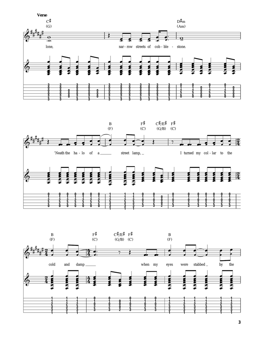 The Sound Of Silence Acoustic Guitar scores gallery preview page 3
