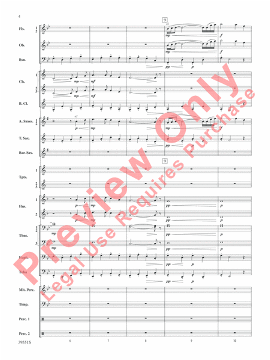 The Hobbit: An Unexpected Journey, Suite from Concert Band scores gallery preview page 5