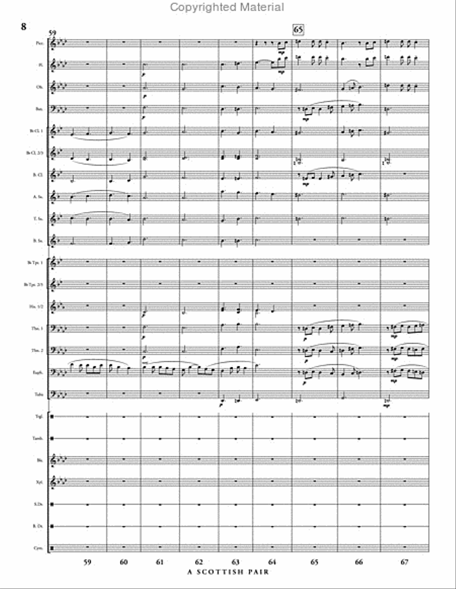 A Scottish Pair A Scottish Pair Concert Band scores gallery preview page 9