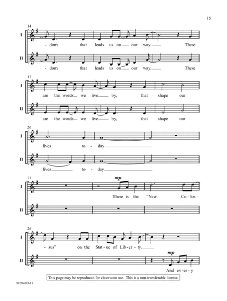 The Words We Live By The Words We Live By 2-Part scores gallery preview page 10