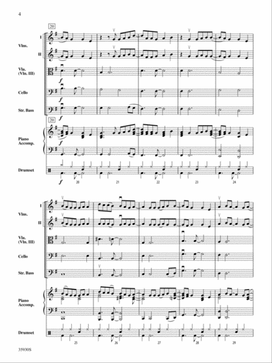 Born to Be Somebody: Score String Orchestra scores gallery preview page 4