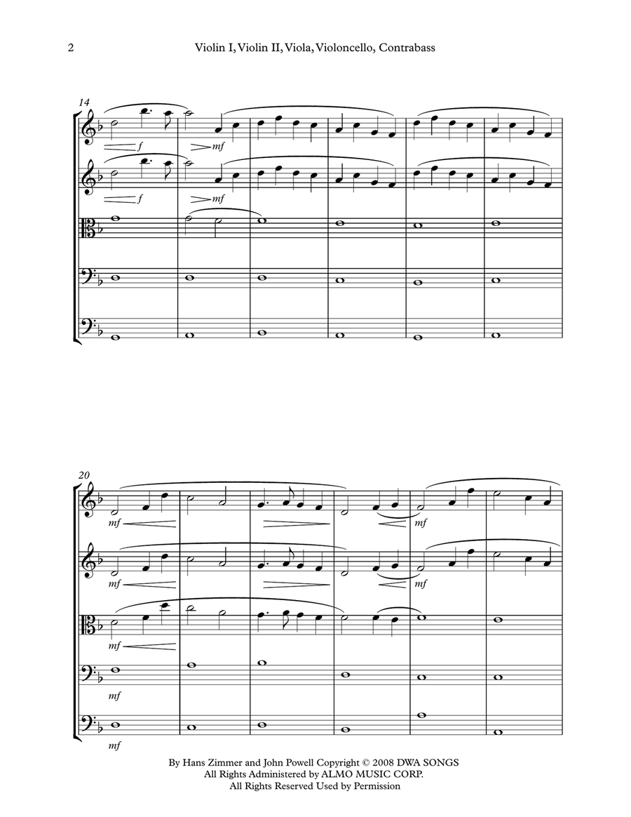 Oogway Ascends String Orchestra scores gallery preview page 4