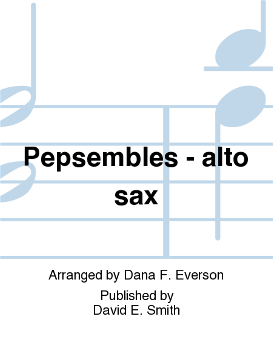 Pepsembles- Alto sax Pep Band scores gallery preview page 1