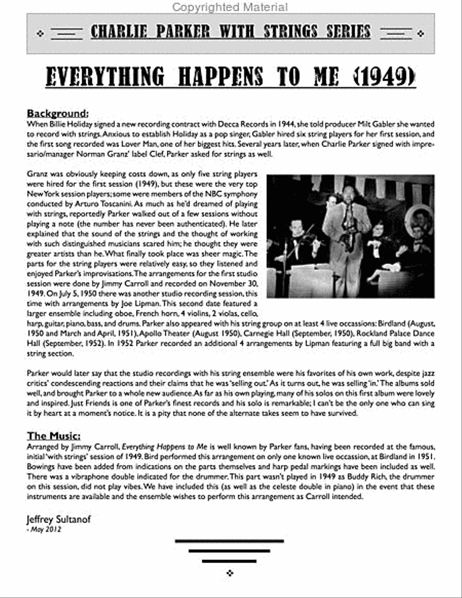 Everything Happens To Me Everything Happens To Me Orchestra scores gallery preview page 3