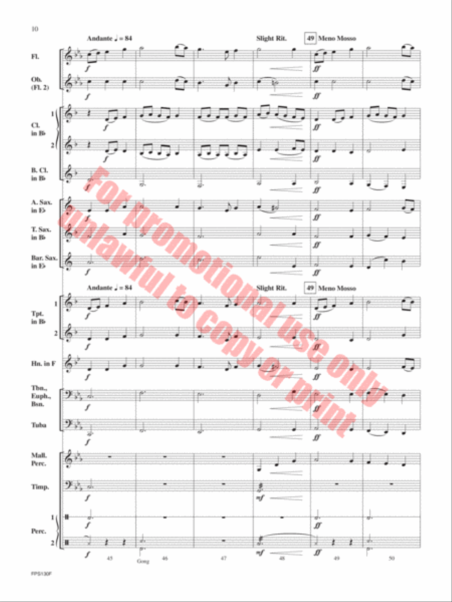 Tides Tides Concert Band scores gallery preview page 11