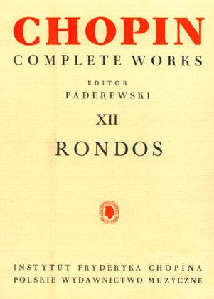 Book cover for Complete Works XII: Rondos