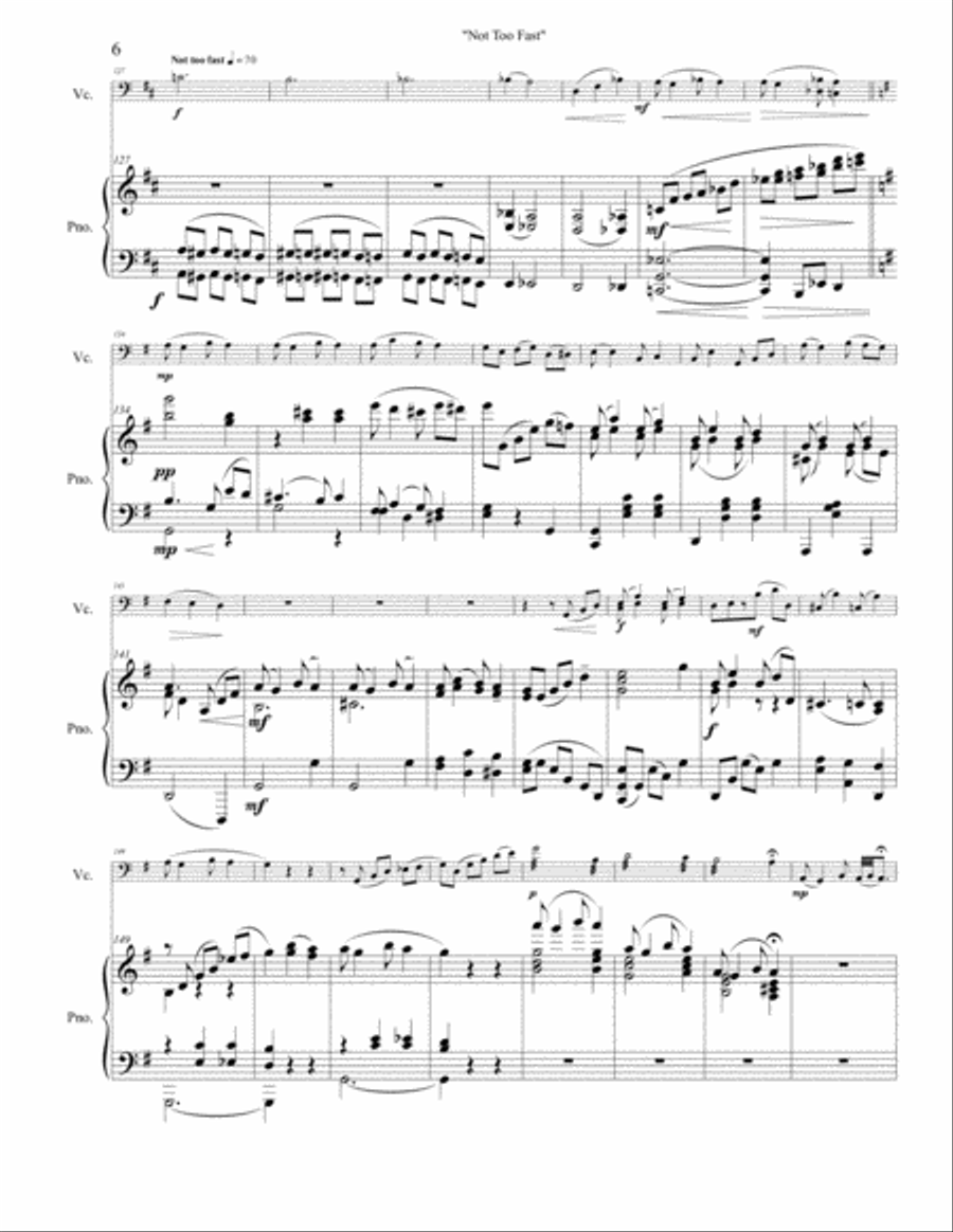 Not Too Fast - A Ragtime Medley Piano scores gallery preview page 6