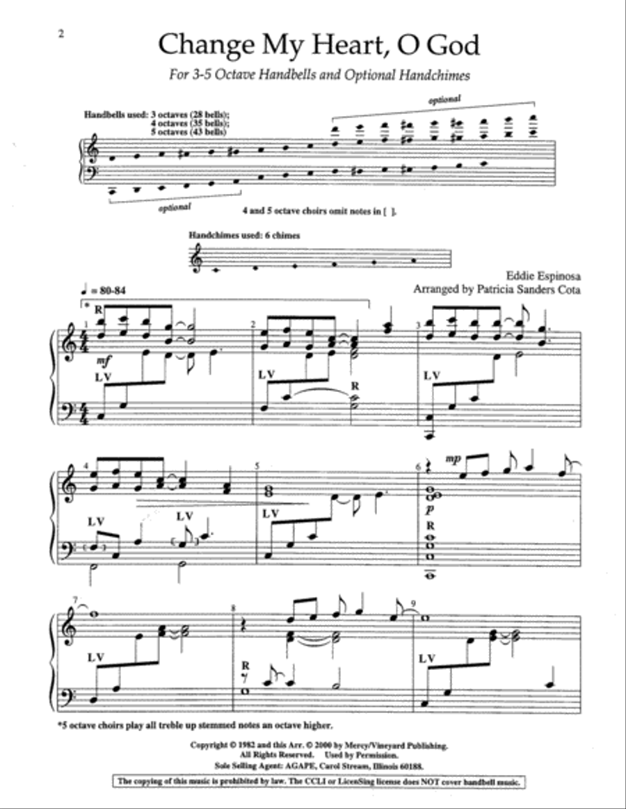 Change My Heart, O God 5-Octaves scores gallery preview page 8