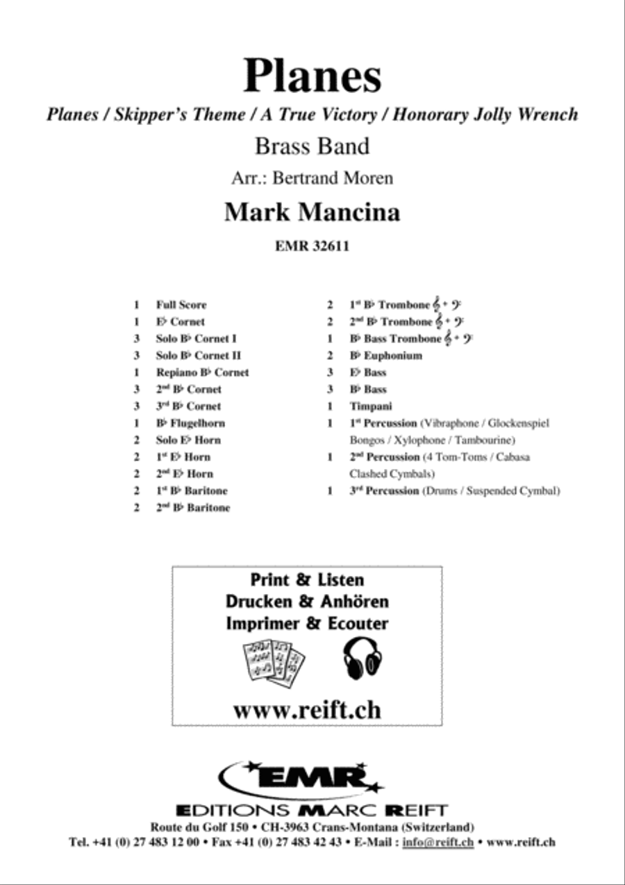 Planes Brass Band scores gallery preview page 2