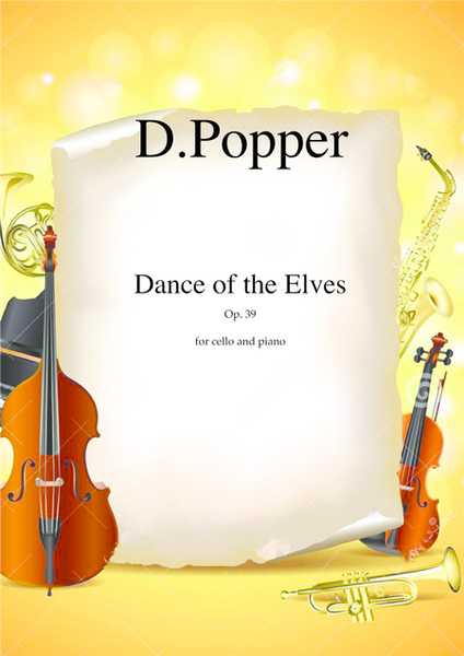 Dance of the Elves Op.39 by David Popper for cello and piano