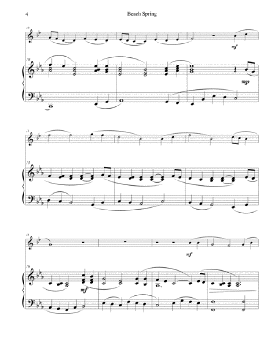 Beach Spring Horn scores gallery preview page 4