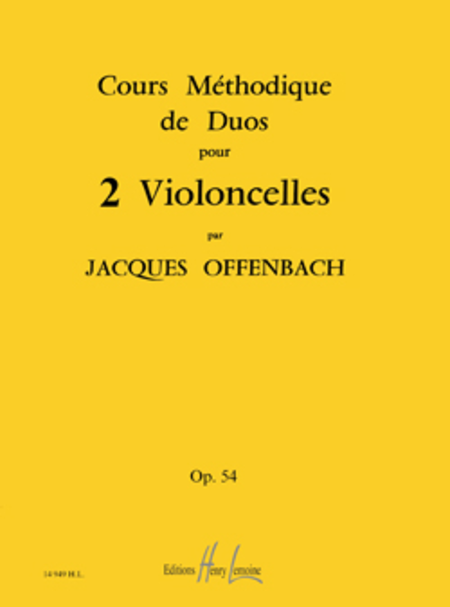 Cours methodique de duos pour deux violoncelles Op. 54