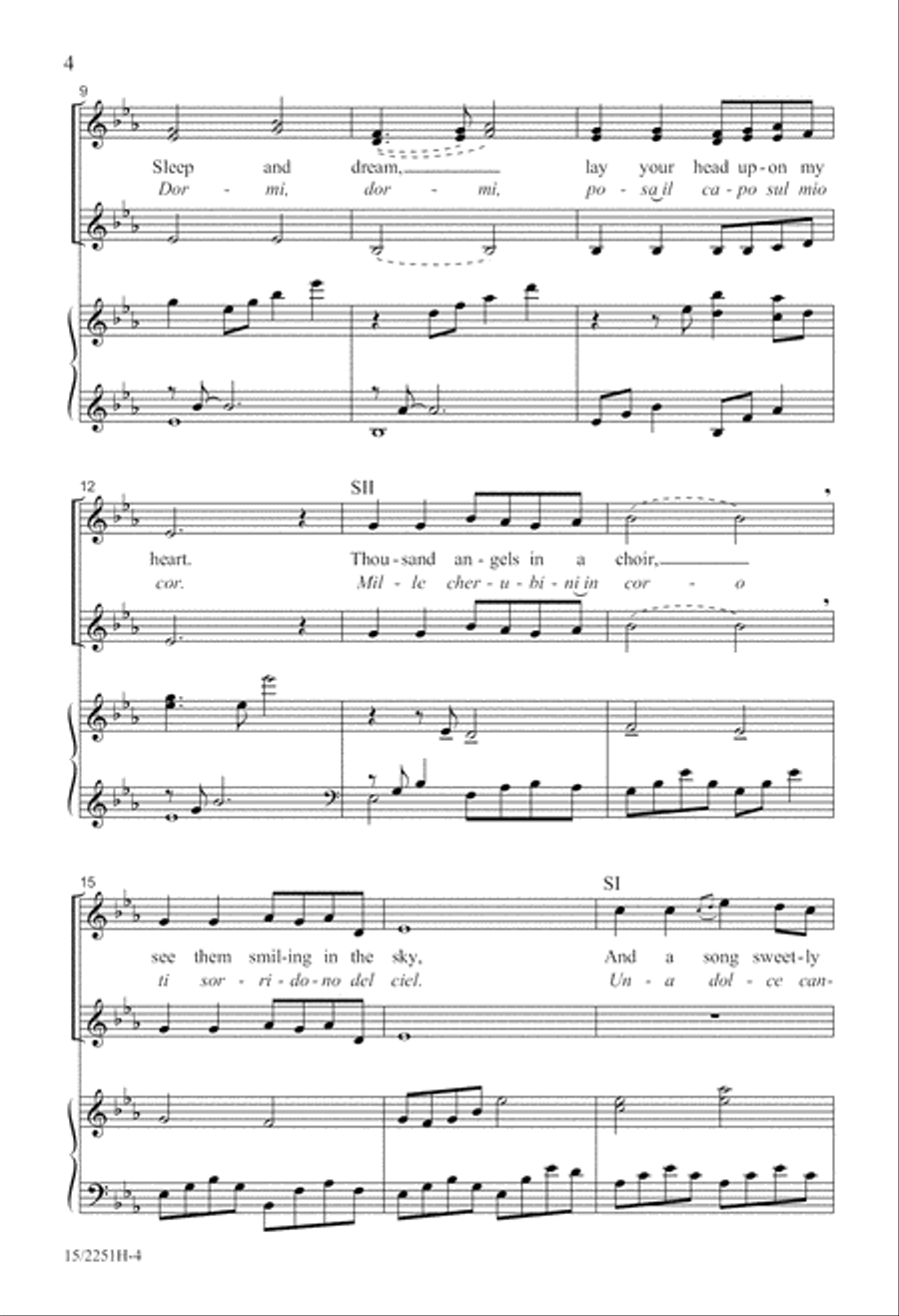 Mille Cherubini in Coro Mille Cherubini in Coro SSA scores gallery preview page 5