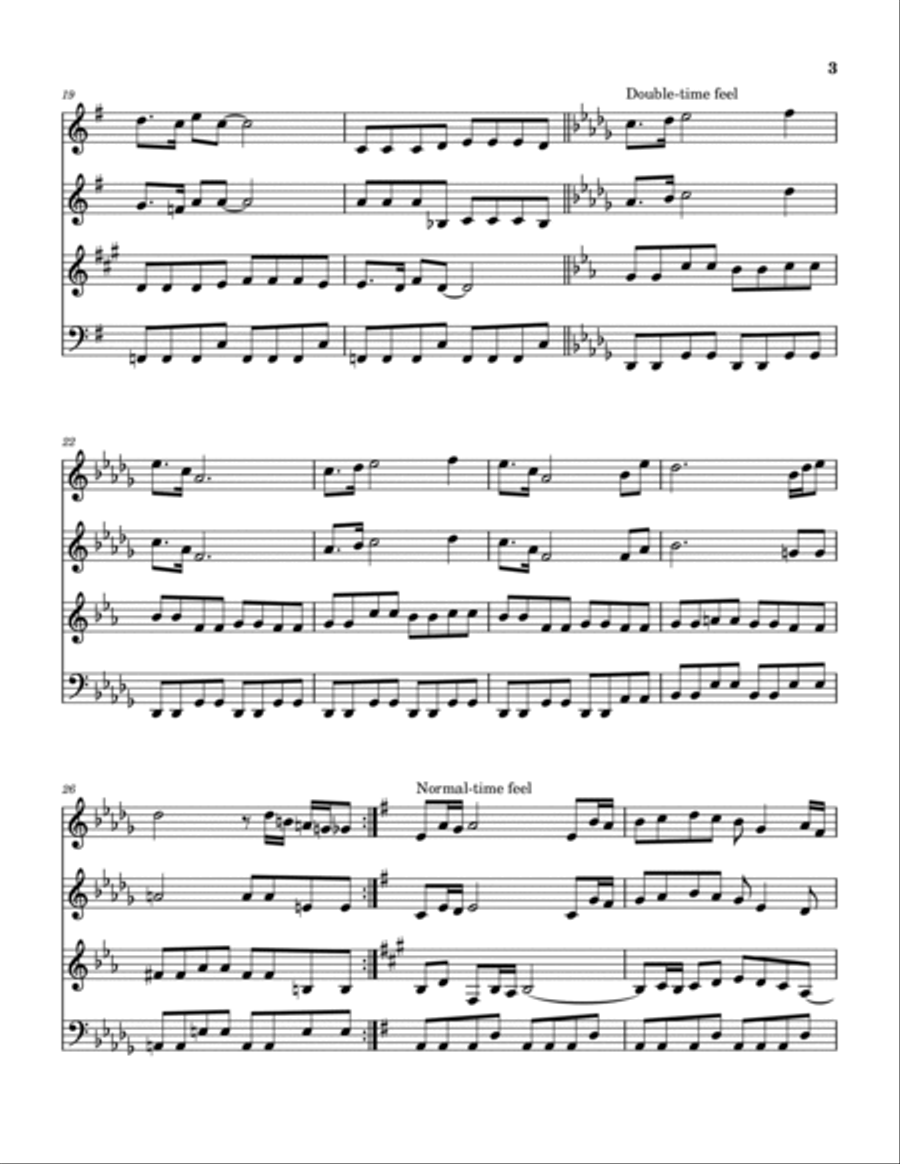 Treasure Of San Miquel Woodwind Quartet scores gallery preview page 4