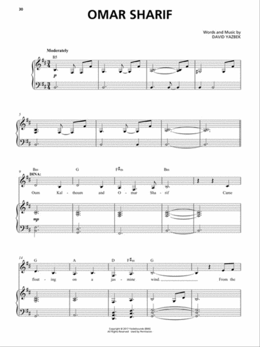 The Band's Visit Voice scores gallery preview page 4