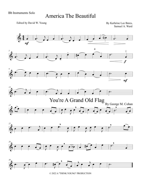 Six Solo Patriotic Selections For Bb Instruments