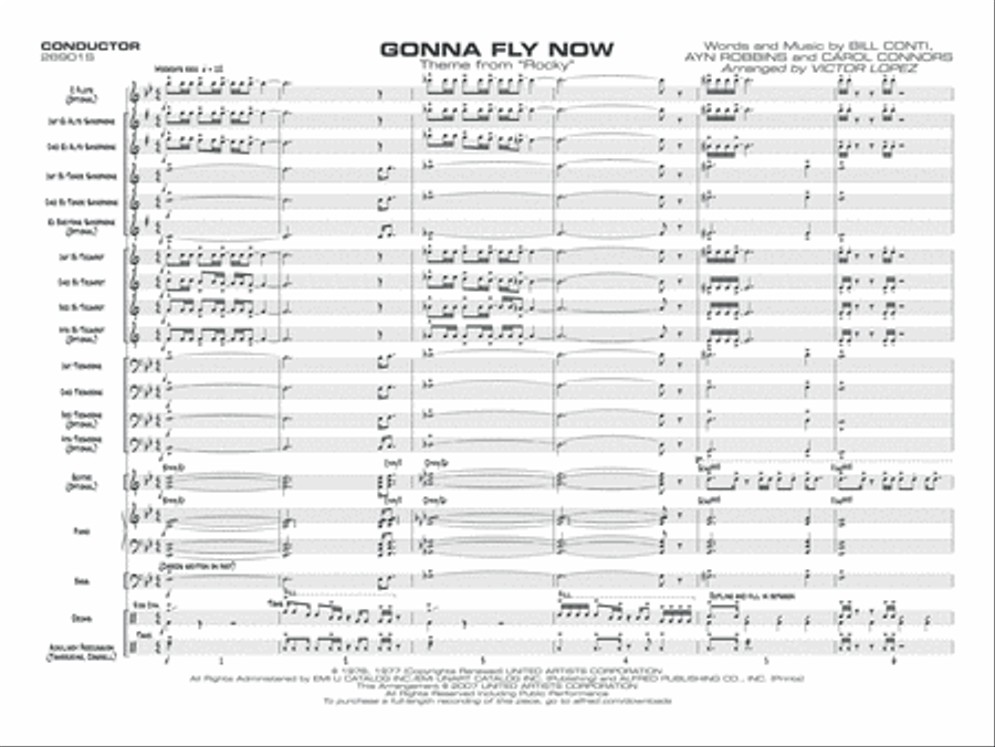 Gonna Fly Now: Score Jazz Ensemble scores gallery preview page 3