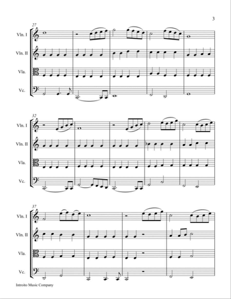 Beauty And The Beast Beauty And The Beast String Quartet scores gallery preview page 3