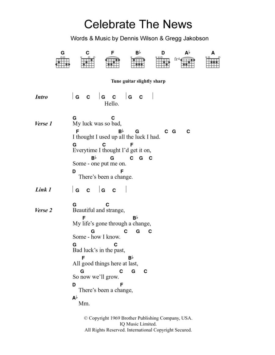 Celebrate The News Acoustic Guitar scores gallery preview page 1
