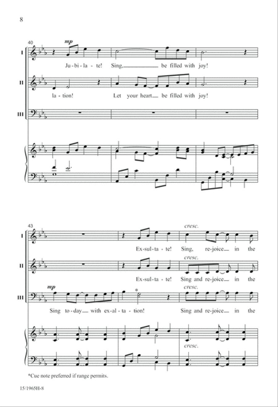 Cantate Hodie! (Sing Today) SSA scores gallery preview page 9